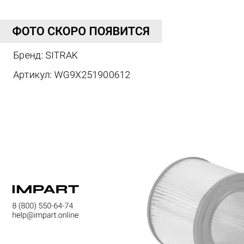 WG9X251900612 Фильтр воздушный (внутренний элемент) SITRAK
