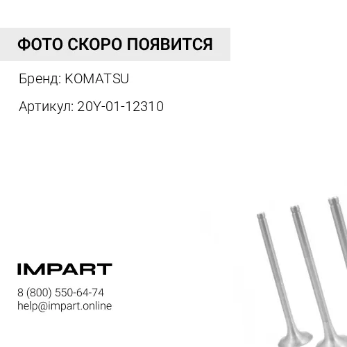 20Y-01-12310 НАКЛАДКА KOMATSU