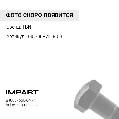 3S0336+7H3608 Болт+гайка сегментные TBN