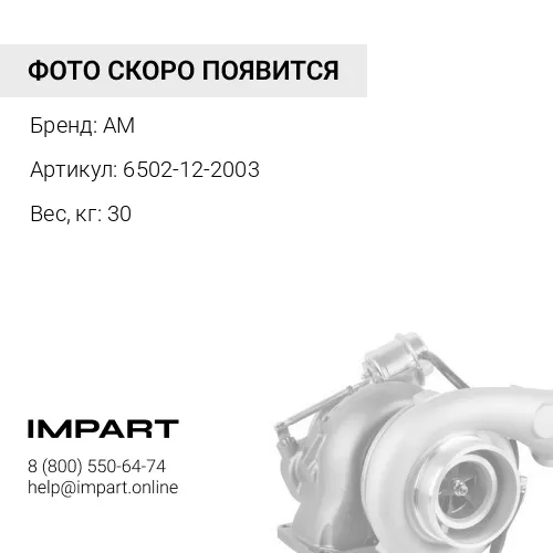 6502-13-2003-KZ Турбонагнетатель