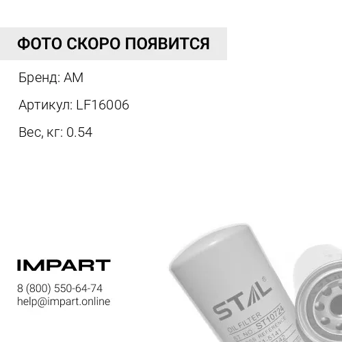 LF16006 Фильтр масляный AM