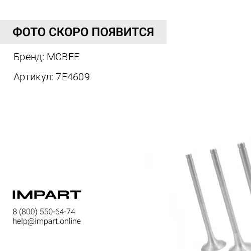 7E4609 Клапан впускной MCBEE