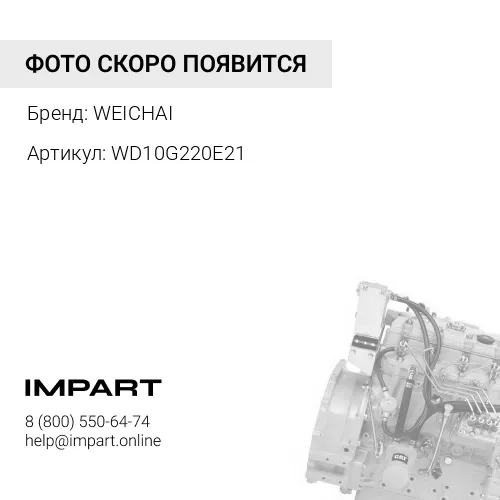 WD10G220E21 Двигатель в сборе WD10G220E21 WEICHAI