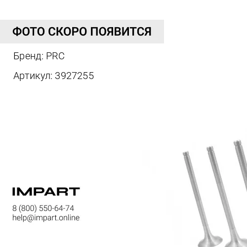 3927255 Клапан выпускной Cummins 6C GAS