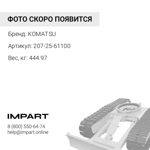 207-25-61100 ПОВОРОТНЫЙ КРУГ KOMATSU