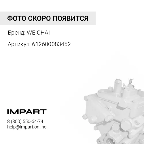 612600083452 Электрический топливный насос 612600083452 WEICHAI