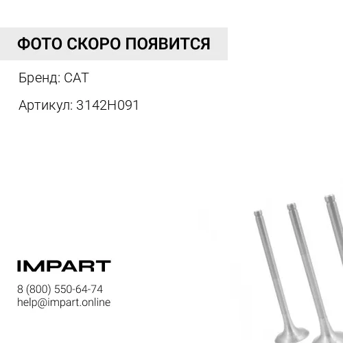 3142H091 Клапан впускной CAT C4.4/C6.6 KMP Brand