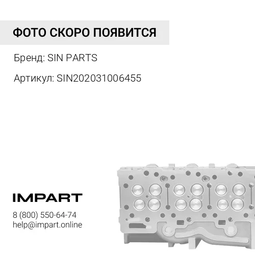 SIN202031006455 Головка блока цилиндров в сборе SIN PARTS