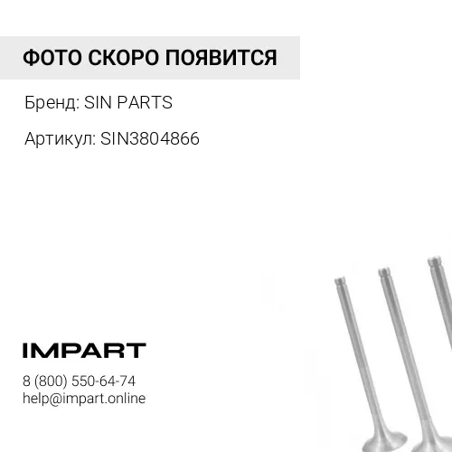 SIN3804866 Клапан впускной в сборе SIN PARTS