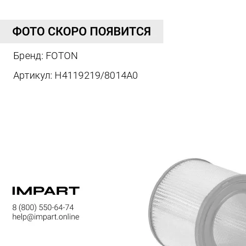 H4119219/8014A0 Фильтр воздушный Фотон 4189 NEW FOTON