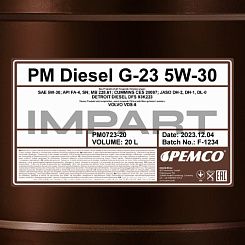 Масло моторное DIESEL G-23 PEMCO 5W-30 (20 литров) PEMCO