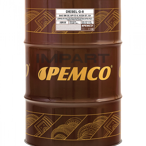 Масло моторное DIESEL G-8 PEMCO 5W-30 UHPD (208 л.) PEMCO