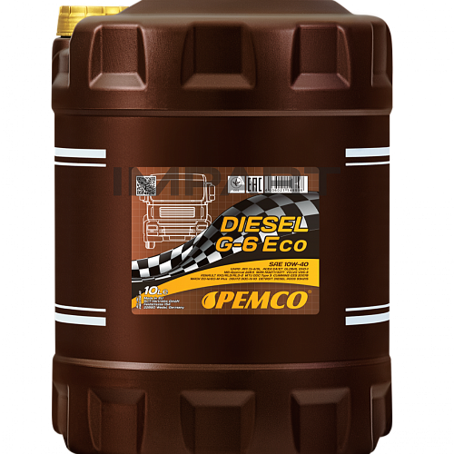 Масло моторное DIESEL G-6 Eco PEMCO UHPD 10W-40 (10 литров) PEMCO